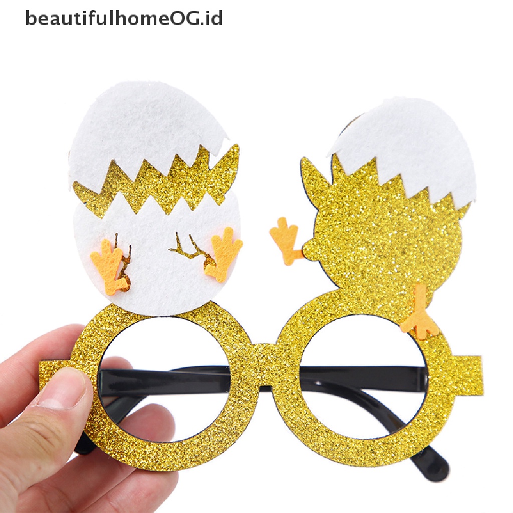 // Beautifulhomeog.id// Aksesoris Kacamata Paskah Kartun Egg Rabbit Egg Goggle Frame Untuk Anak **
