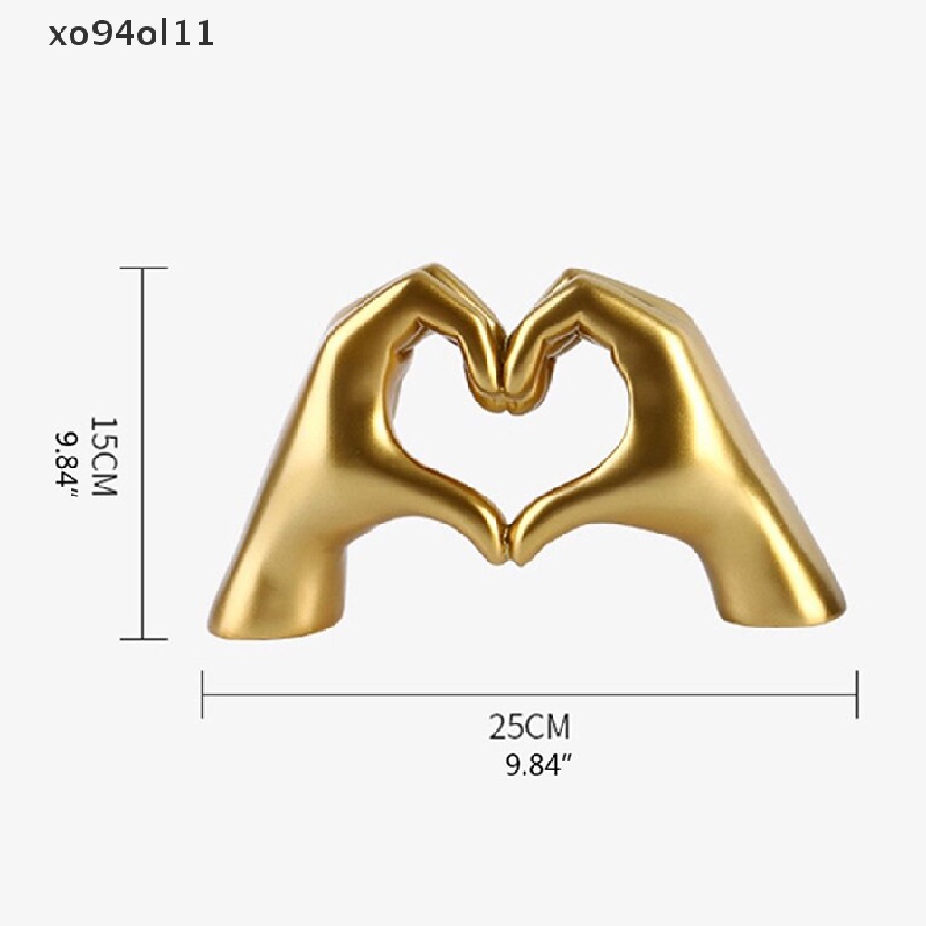 Xo Patung Gerakan Hati Nordic Resin Abstrak Tangan Cinta Patung Patung Patung Dekorasi OL