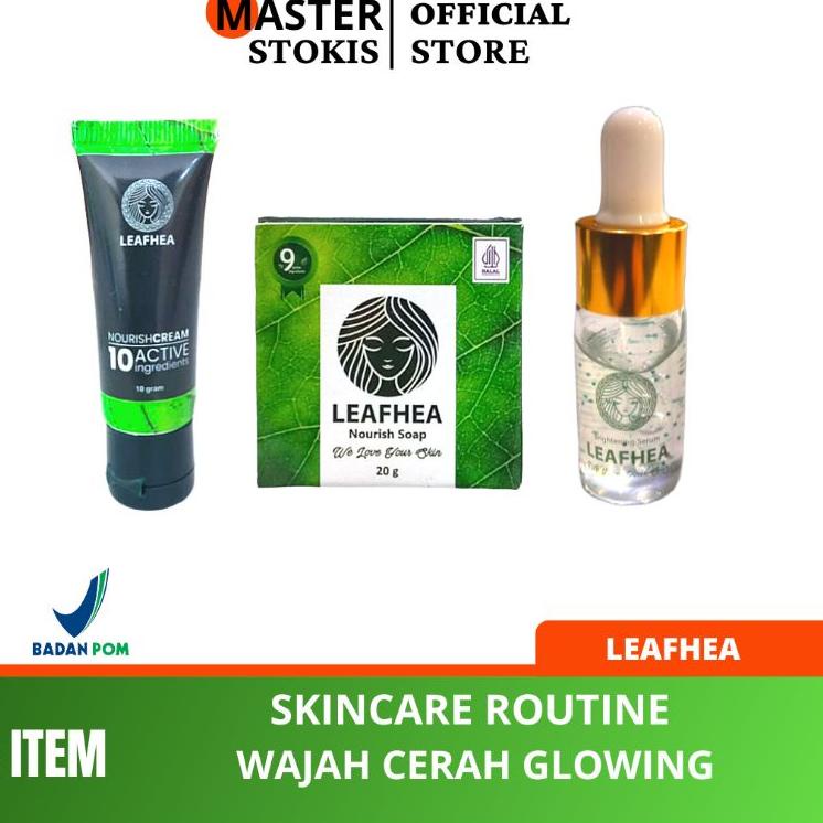 ✿ Leafhea Skincare Routine Original  [Sabun, Serum & Cream] ✱