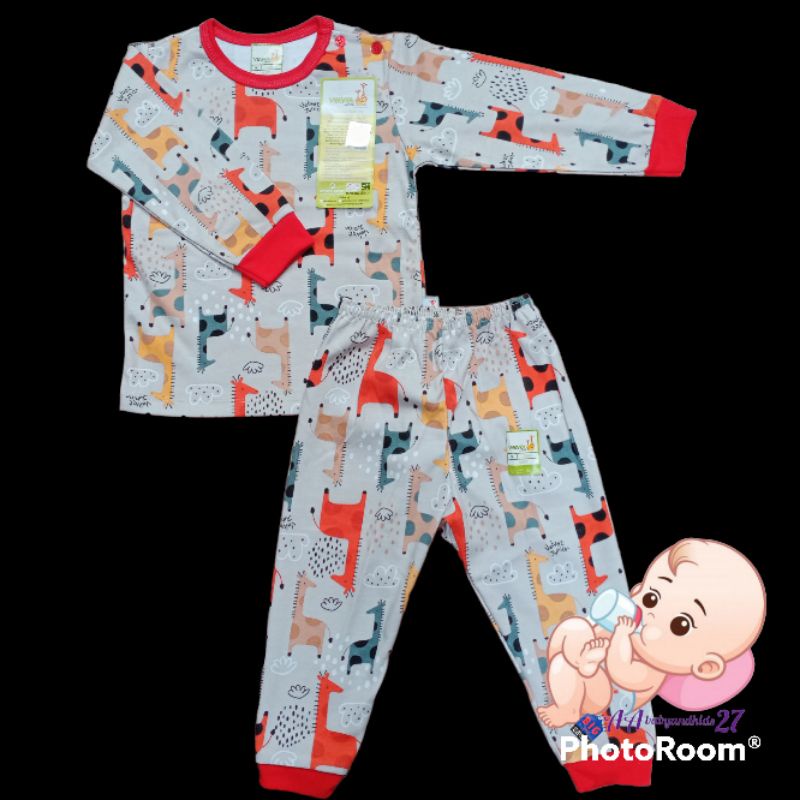 3 PASANG SETELAN VELVET JUNIOR KANCING BAHU LENGAN PANJANG MOTIF TERBARU STARRY NIGHT UK NB S M L