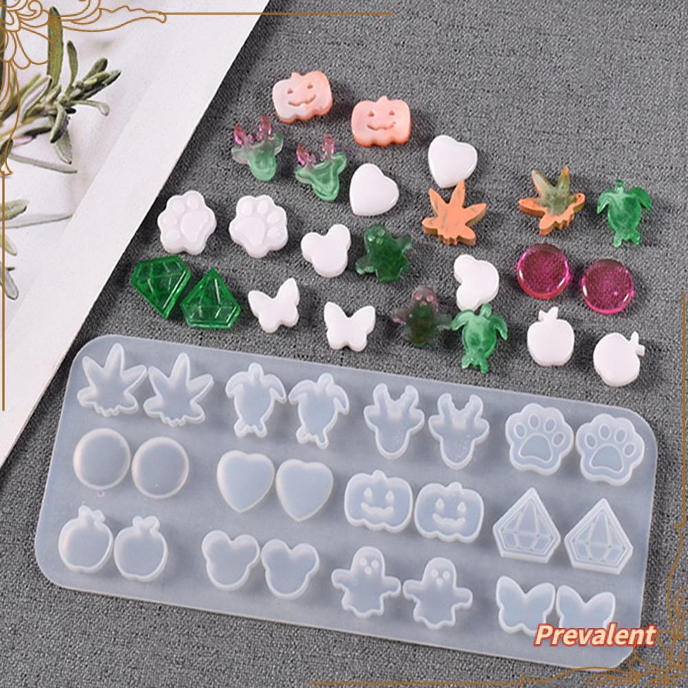 Preva Cetakan Silikon Alat Membuat Perhiasan Menjatuhkan Lem Handmade Earrings Resin Mould