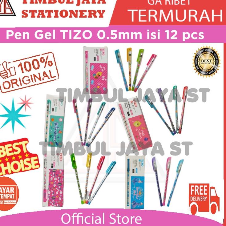

Harga Puas Tizo Pen gel pulpen gel pena gel pen ballpen gel tizo isi 12pc cute fancy berbagai varian