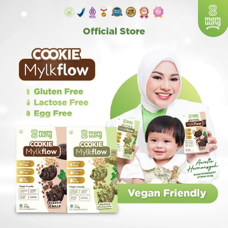 Mom Uung Cookie Asi Booster Mylkflow Classic Choco 150gr/Cookie Sehat Pelancar Asi