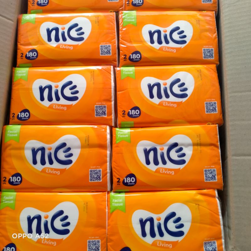 Nice Facial Tissue 180s ISI 4PCS/ TISU WAJAH/ TISU WAJAH NICE/ TISUE NICE