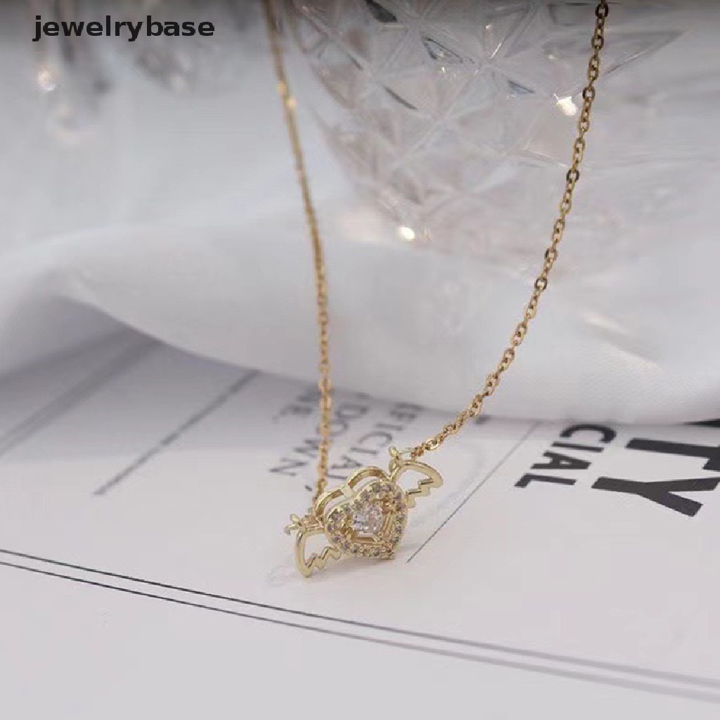 [jewelrybase] Elegan Temperamen Kalung Emas Zirkon Klavikula Rantai Kalung Baru Fashion Wanita Semua-Matc Kalung Perhiasan Pernikahan Hadiah Butik