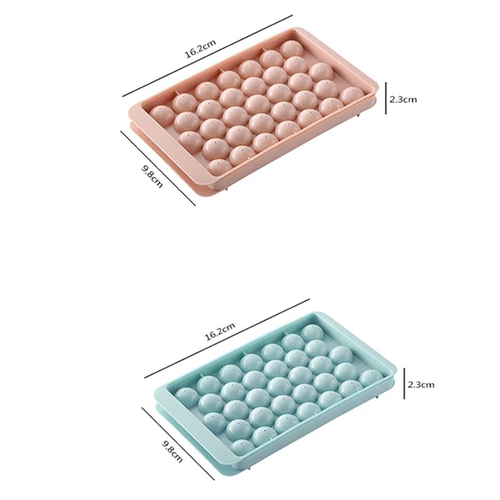 Cetakan Es Batu 33 Slot Cetakan Jelly Cetakkan Serbaguna Cetakkan Bulat