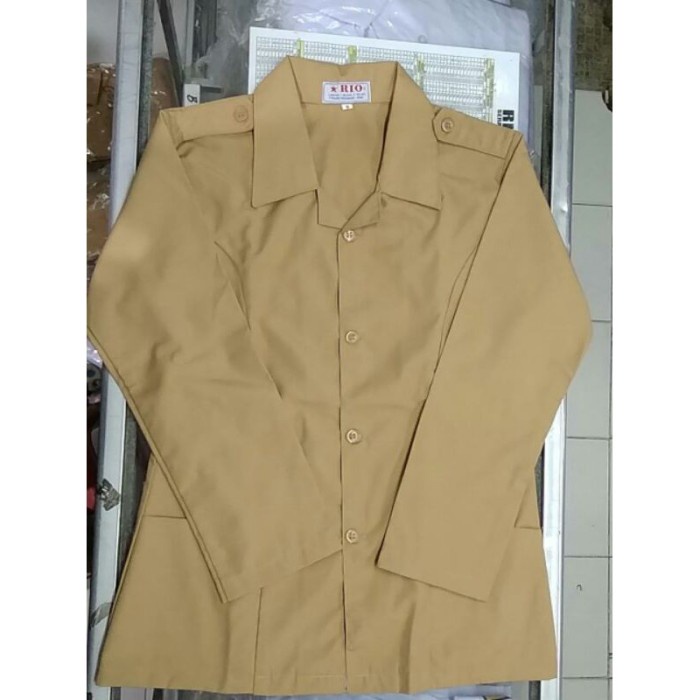 BAJU PRAMUKA PEREMPUAN PEMBINA PENEGAK PENDEK BAJU PRAMUKA GURU PNS