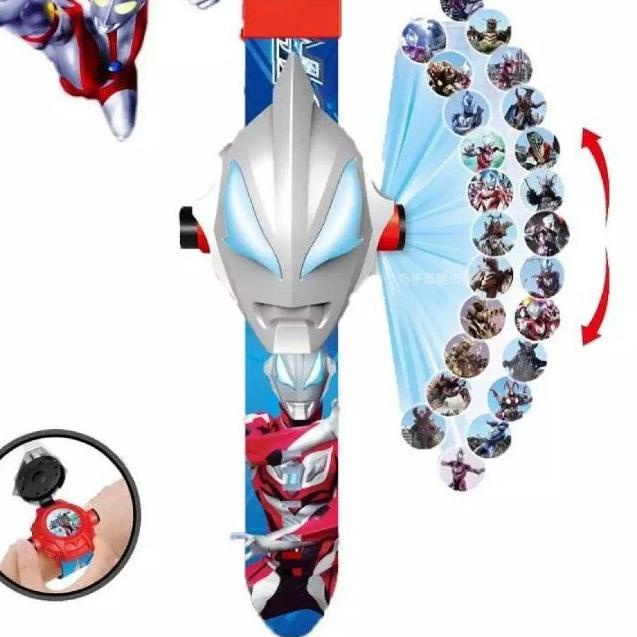❂ Jam Tangan Anak Ultraman Proyektor Jam Fashion Anak Trendy ○