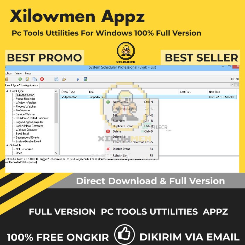 [Full Version] System Scheduler Professional Pro PC Tools Software Utilities Lifetime Win OS