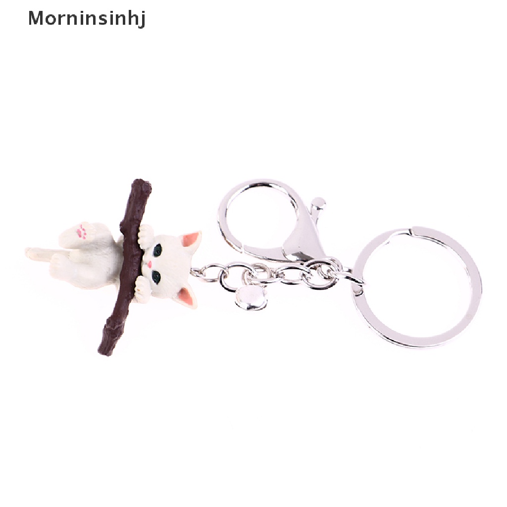 Mornin Gantungan Kunci Kucing Hewan Lucu Kucing Nakal Dengan Cabang Play Pendant Key Rings id