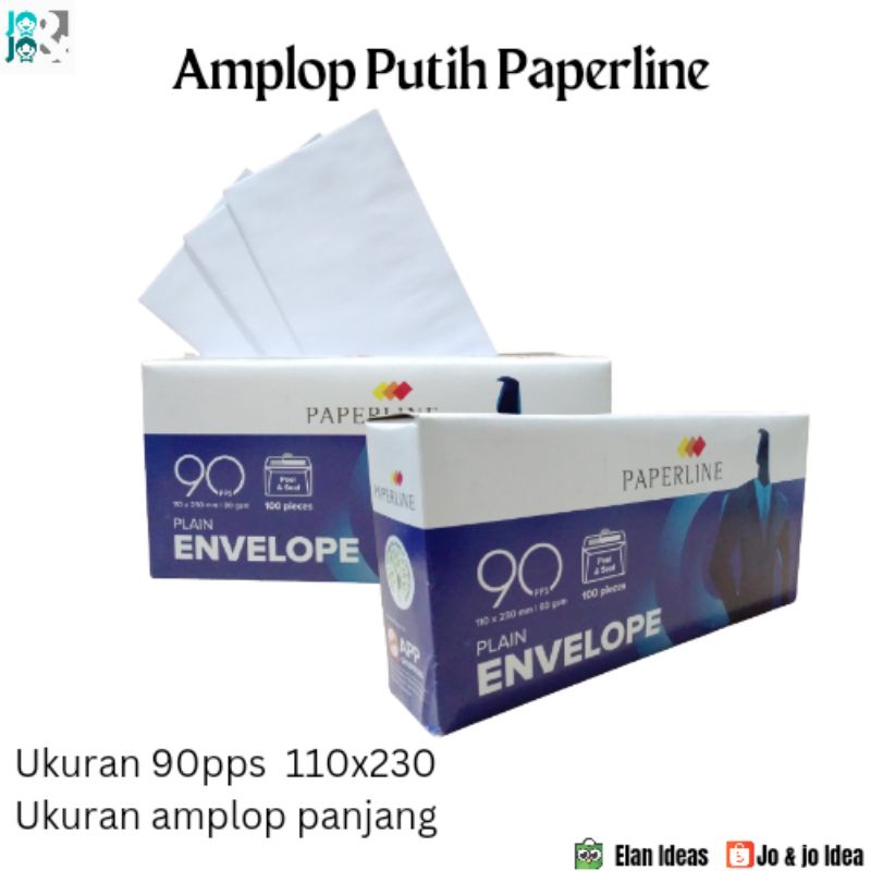 

Amplop No.90 Putih Paperline/kertas amplop putih paperline