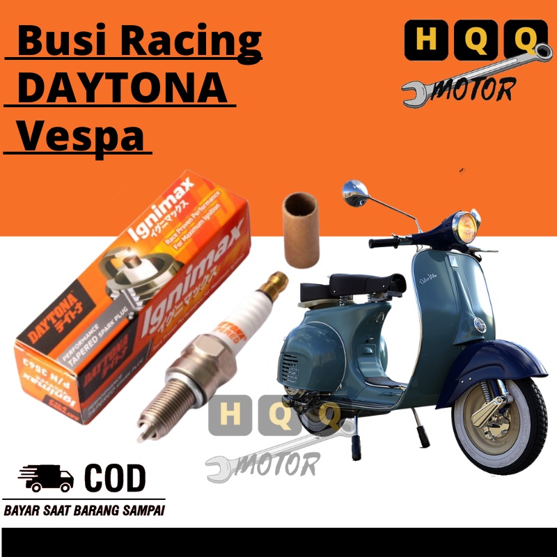 Busi Racing Vespa Drat Panjang Original Daytona Iridium 3562
