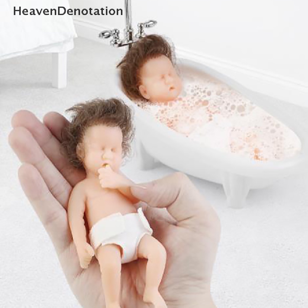 [HeavenDenotation] 12 cm Micro Preemie Full Silikon Baby Mini Reborn Boneka Anak Anti Stress Mainan HDV