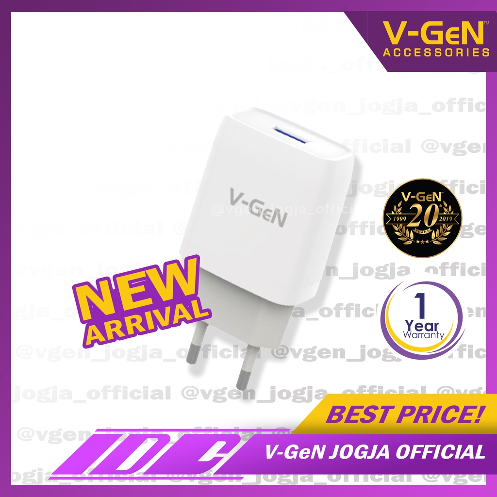 Travel Charger V-GeN VTC1-22 18W QC 3.0 Auto ID