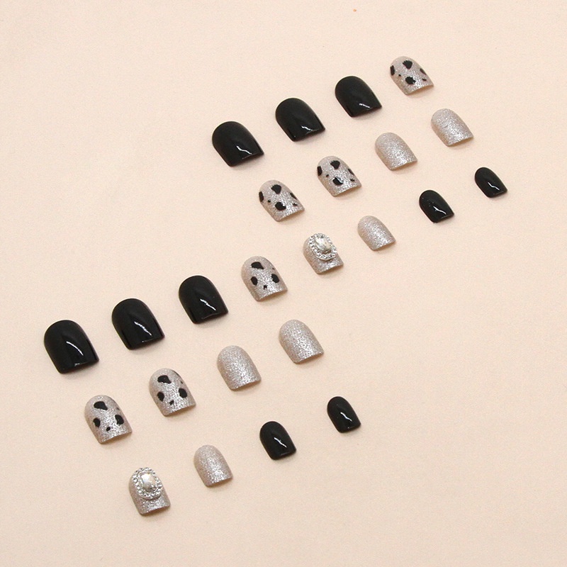 Z541 New Fashion Cantik Berlian Imitasi Dekorasi Kuku Palsu 24pcs/box