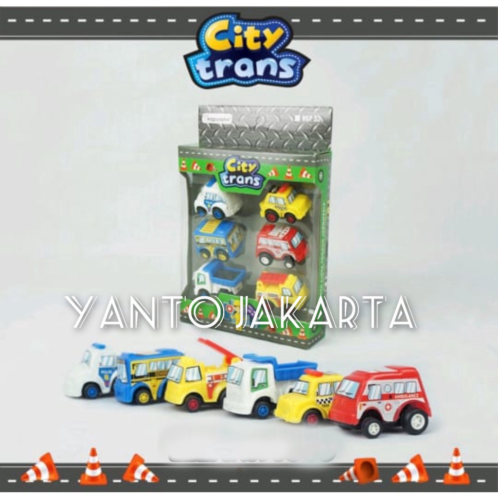 MAINAN ANAK MOBIL MINI PULLBACK ISI 6 PCS