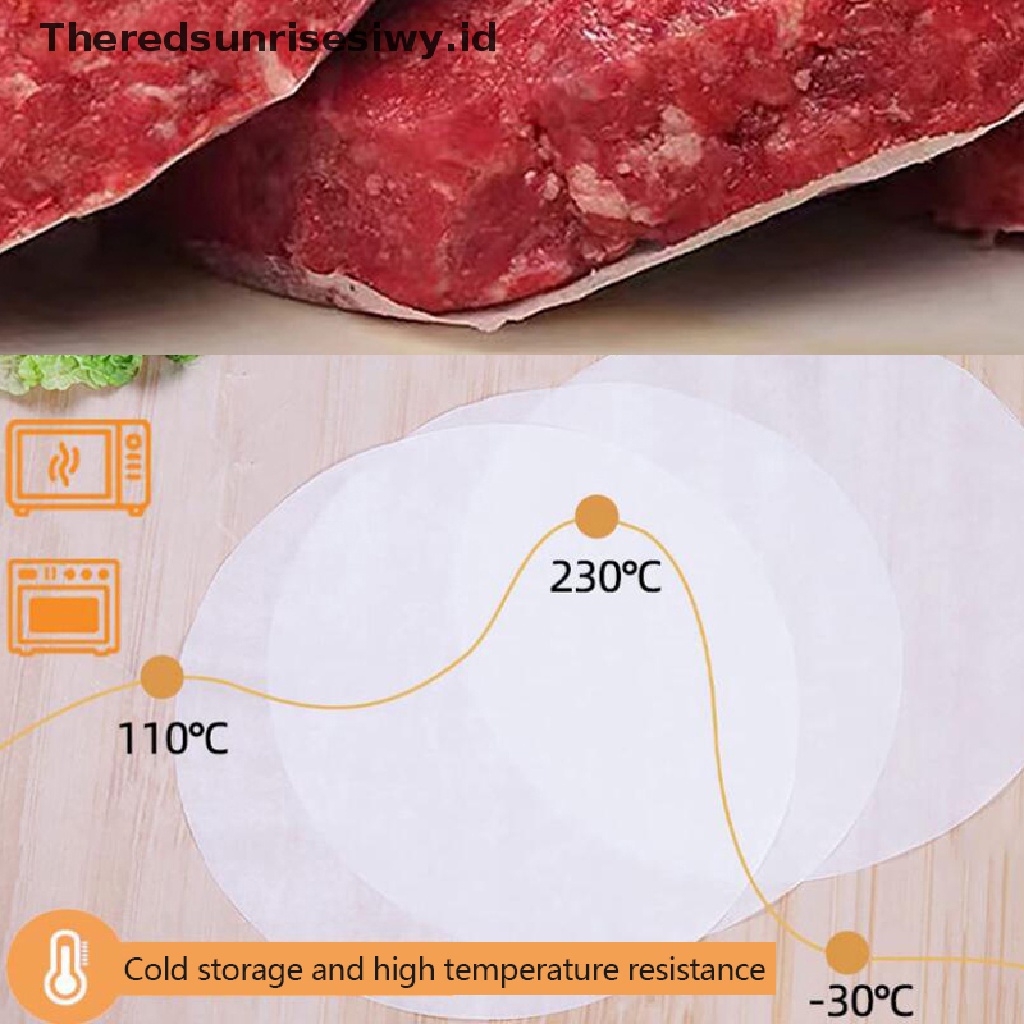 # New # 100 Pcs 11 cm Putaran Hamburger Pressure Kertas Daging Minyak Blotg Kertas Alat Dapur~