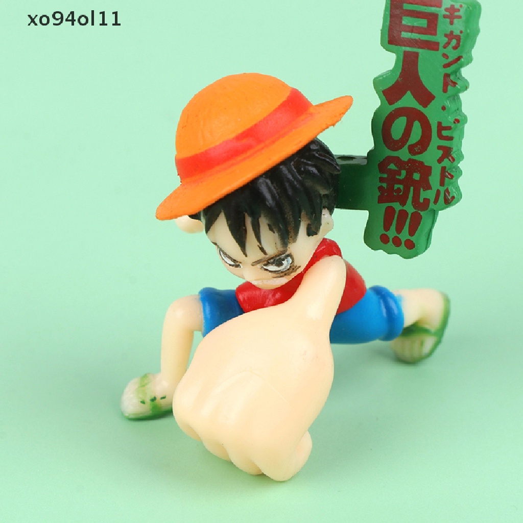 Xo 6Pcs Boneka One Piece Angka Anime Lucu Model Desktop Hiasan Mobil Dekorasi Rumah Mainan Anak Boneka Doll Mikro Landscape Ornamen Hiasan Kue OL