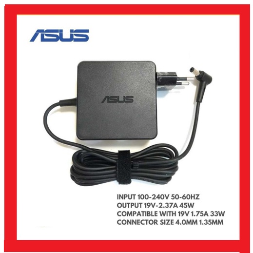 Adaptor Charger Asus Zenbook UM431 UM431D UM431DA UM433 Series 19v-2.37A (4.0x1.35mm)