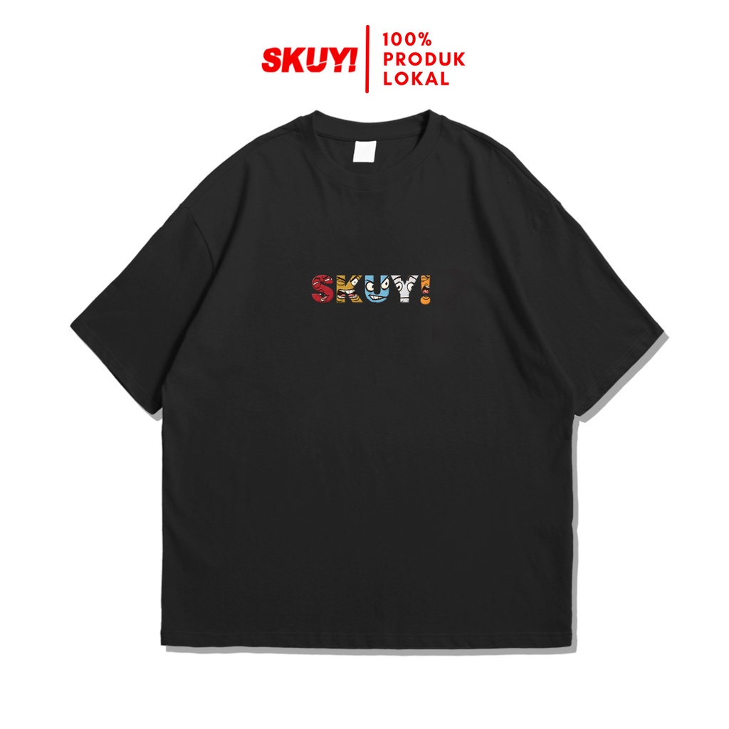 Kaos Oversize Skuy Dewasa Hitan Unisex | Zephyr Black SKY160