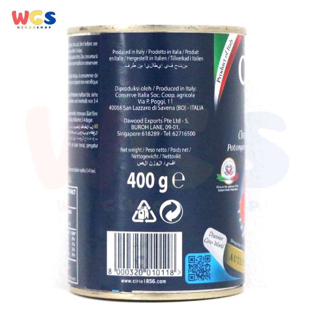 Cirio Polpa Chopped Tomatoes 400 gr - Tomat Potongan