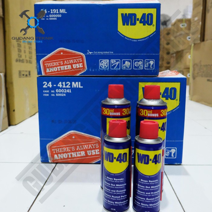 Semprotan Anti Karat Ukuran 120ml 191ml 333ml 412ml WD40 / Pelumas Anti Karat 120 191 333 412 ml WD 40