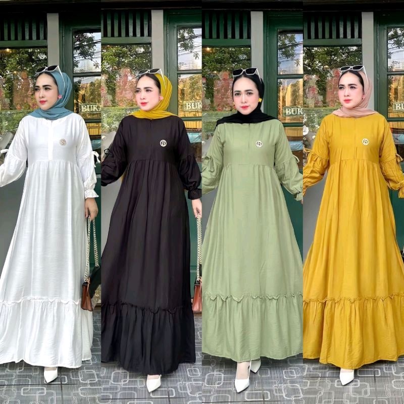 GAMIS KATUN WANITA RAISANA DRESS DHEWA STYLE