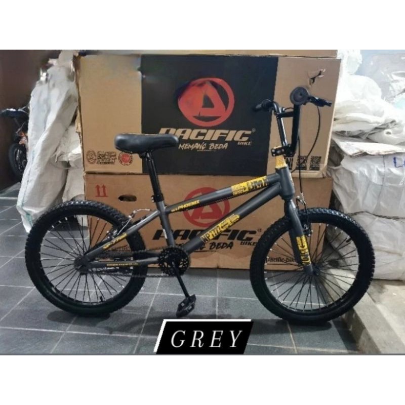 Sepeda BMX Ukuran 20 New Phoenix NP 7722 Ban 2.4 Jumbo Setir Oversize