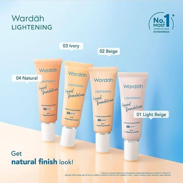 Wardah Lightening Liquid Foundation BPOM Halal | Liquid Foundation Ori