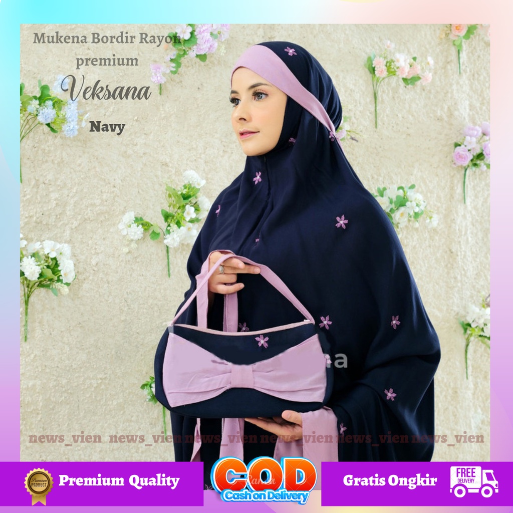 Mukena Terbaru 2023 - Mukena Dewasa terbaru Rayon premium couple bordir adem polos cantik mukenaa wa