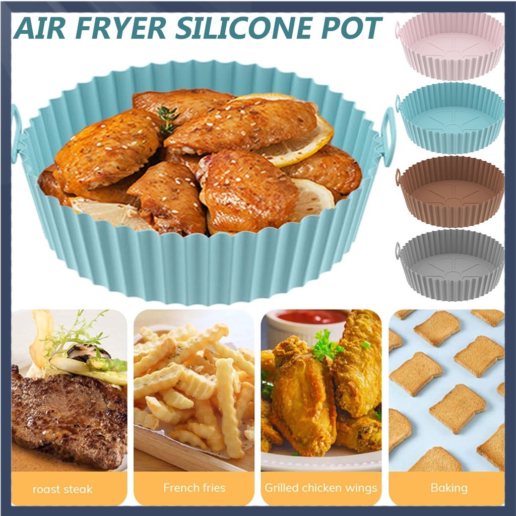 Round Large / Silikon Air Fryer / Silikon Pot / Air Fryer Silicone Pot