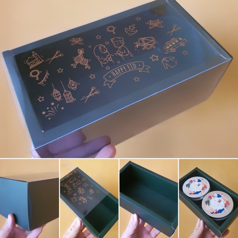 

(5 pcs) box mika kemasan roll cake edisi idul fitri kardus brownis packaging lebaran ukuran 21 x 11.5 x 8.5 cm