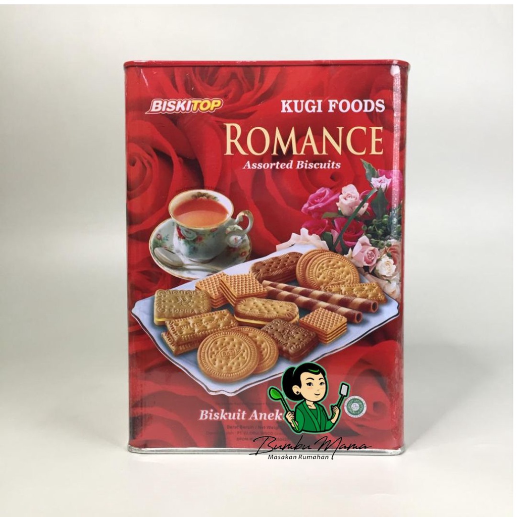 

Biskitop KUGI Romance Assorted Biscuit 700gr / Biskuit Kaleng