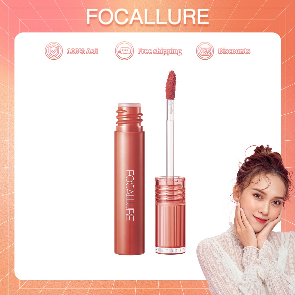 Focallure Jelly-Clear Dewy Lipstick Tahan lama Lip Tint Lasting Glossy Lipgloss Perawatan Bibir Pelembab FA208