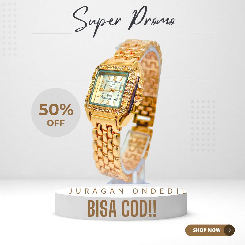 BISA COD!! jam tangan wanita cewek mewah murah meriah kekinian rantai fashion import FREE REFILL BATRE