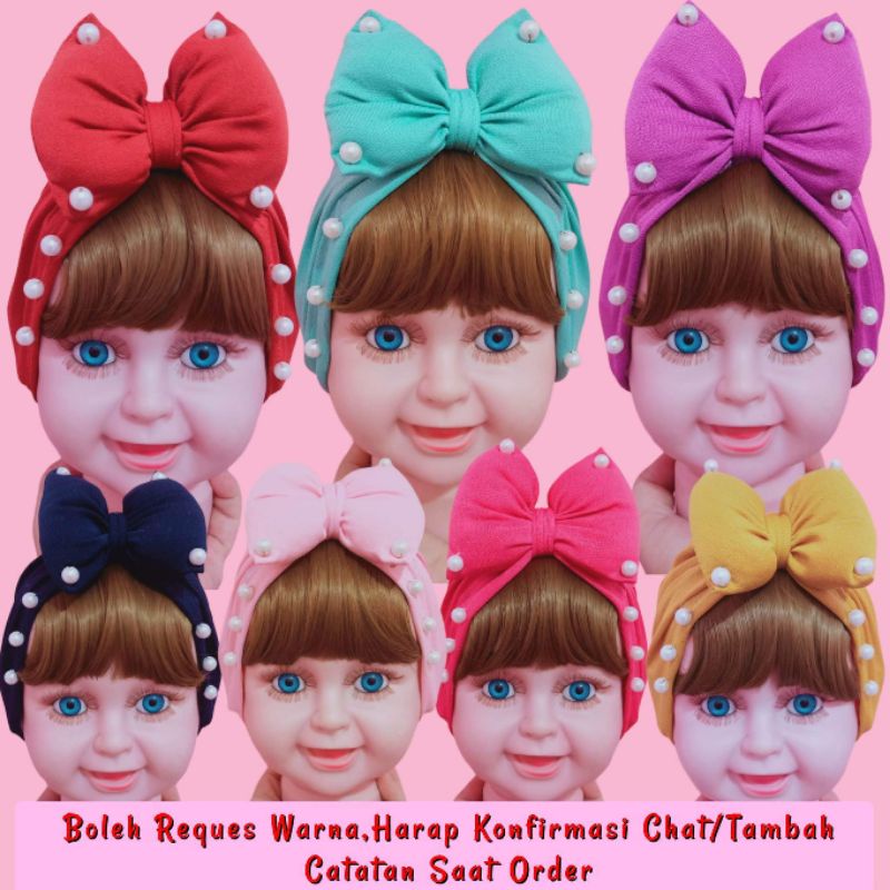 TURBAN ANAK PONI PIRANG / TURBAN CIPUT  BAYI PONI PIRANG