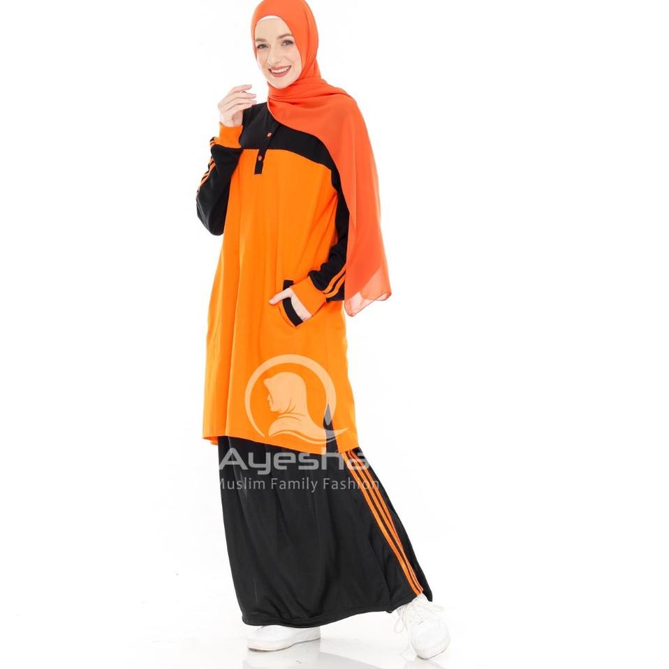 Produk Keren Kaos Tunik PKS Akhwat dan Rok Celana Wanita Muslimah PKS Rok Celana Orange PKS Sport