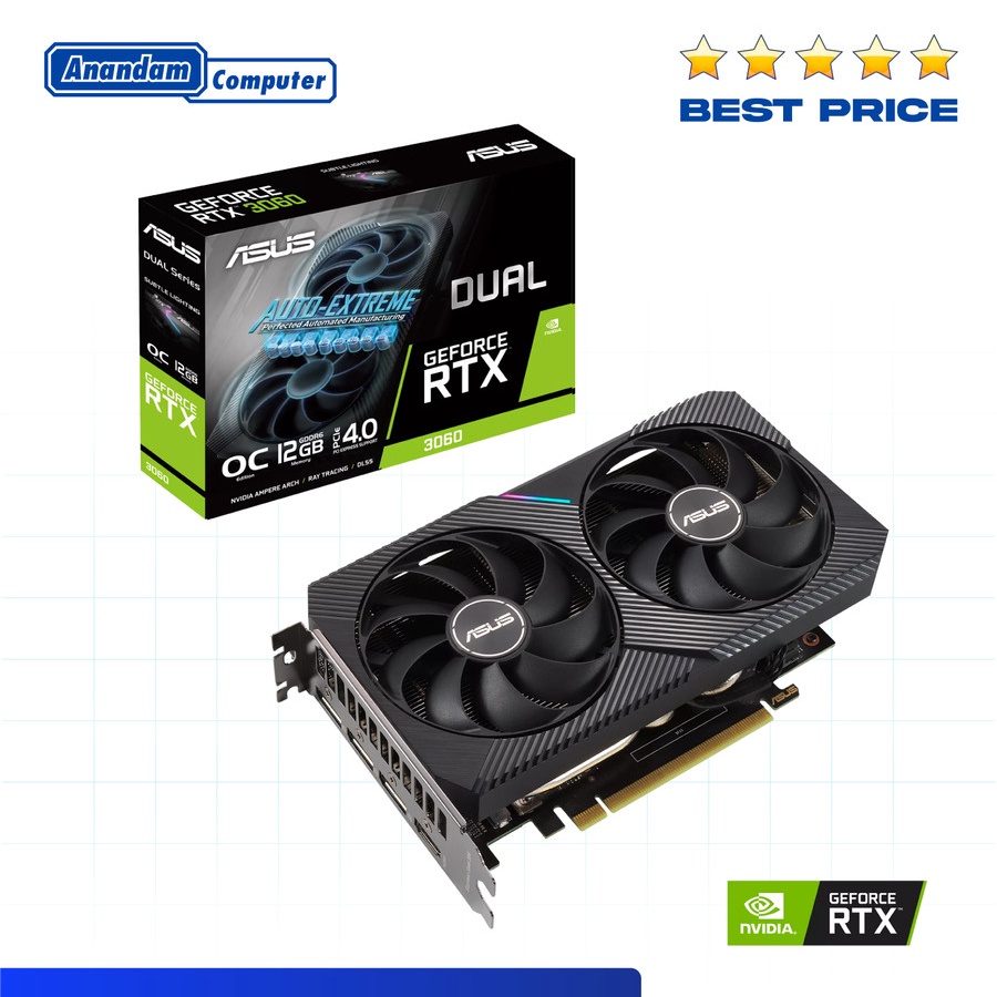 Asus GeForce RTX 3060 12GB GDDR6 - Dual V2 OC