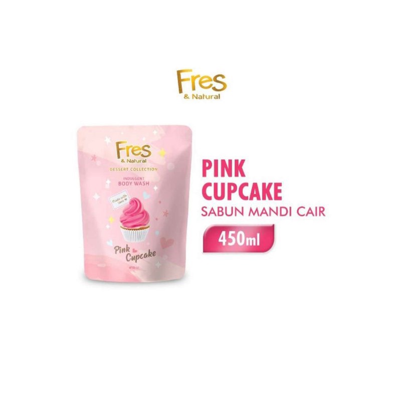Fres & Natural Indulgen Sabun mandi Pink CUPCAKE