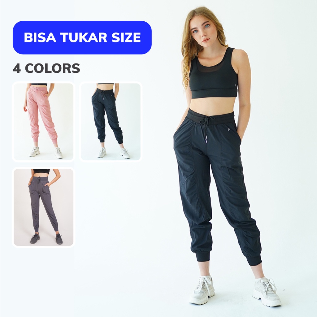 Forge Activewear - S Orion Jogger Pants Wanita - Joger Joggerpants Cargopants Sweatpants Celana Panj