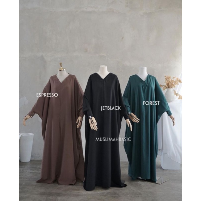 Abaya Zalina Espresso S - Muslimah Basic