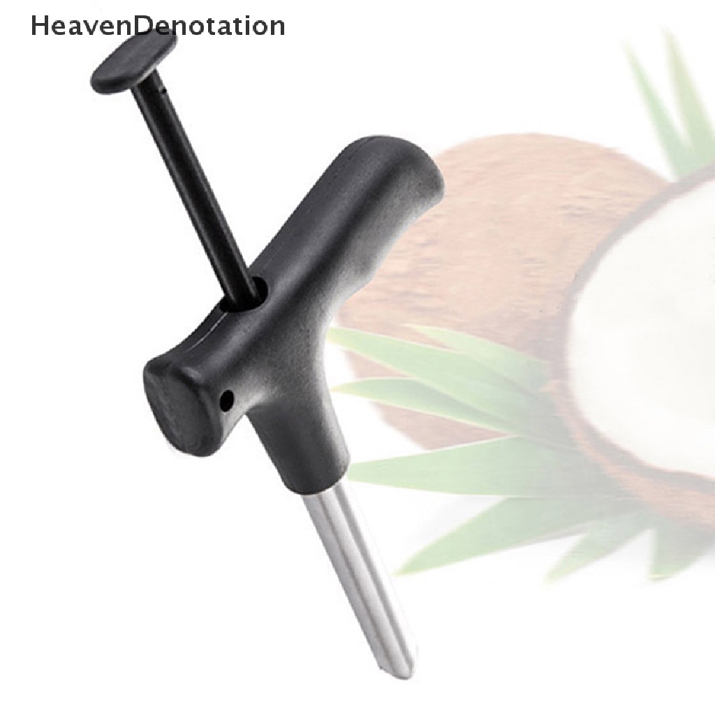 [HeavenDenotation] The Coconut Opener Tool Black Buka Lubang Potong Alat Pembuka Buah Gadget Dapur HDV