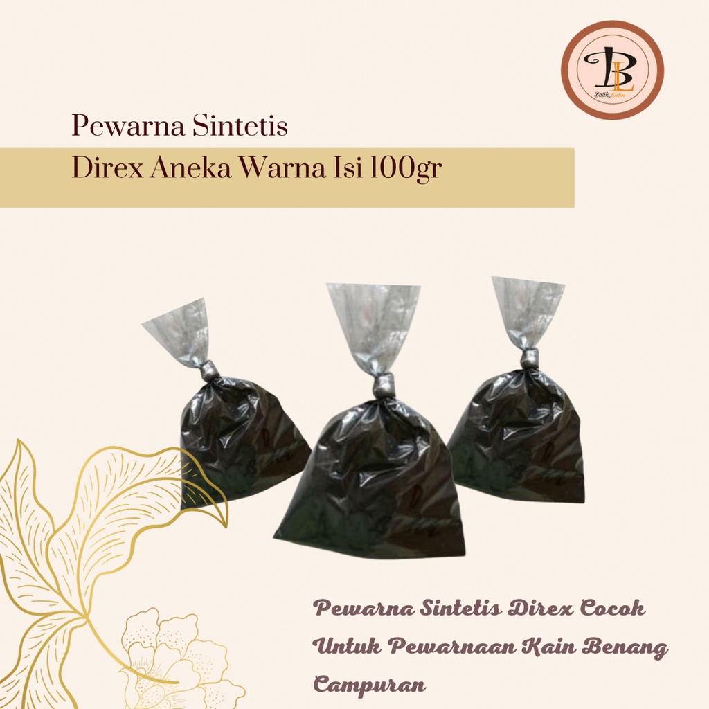 

PEWARNA DIREK/PEWARNA TEXTIL/DIREK 100gr