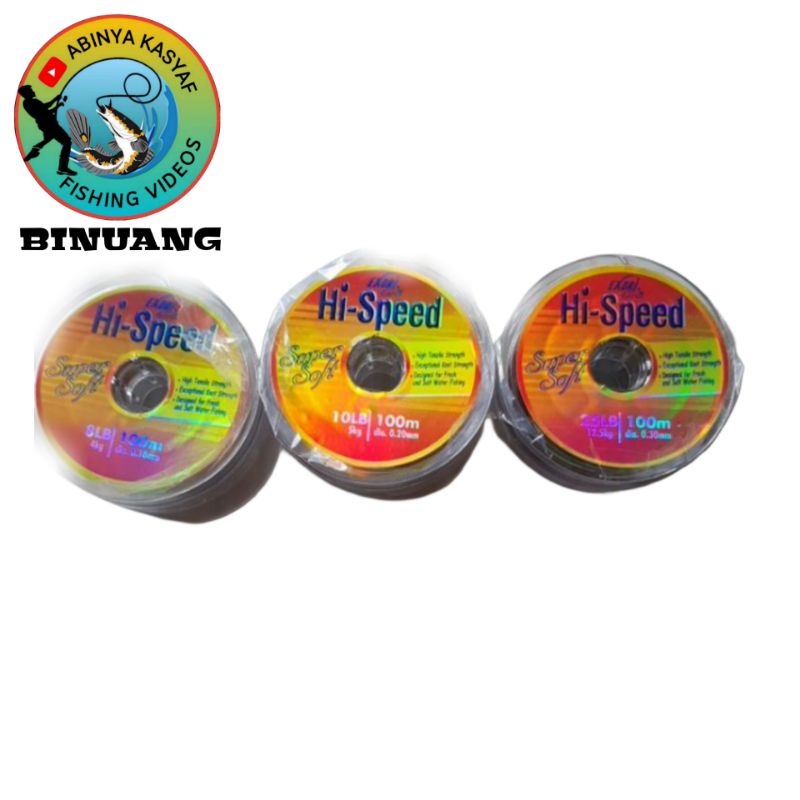 SENAR PANCING NILON EXORI HI-SPEED SUPER SOFT 8LB 10LB 25LB 100M