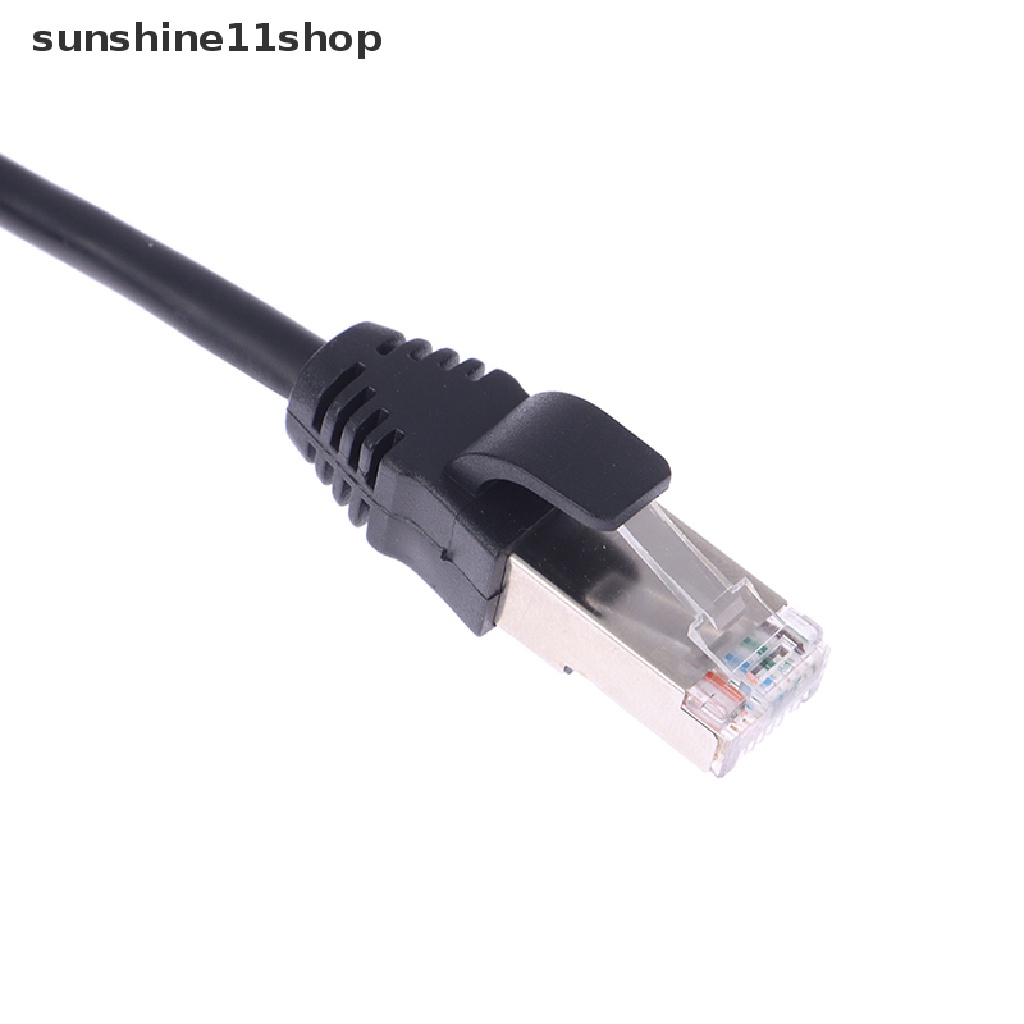 Sho 0.5/1.5/2m RJ45 Male to Female Mount LAN Jaringan Ekstensi Line Cord Kabel N