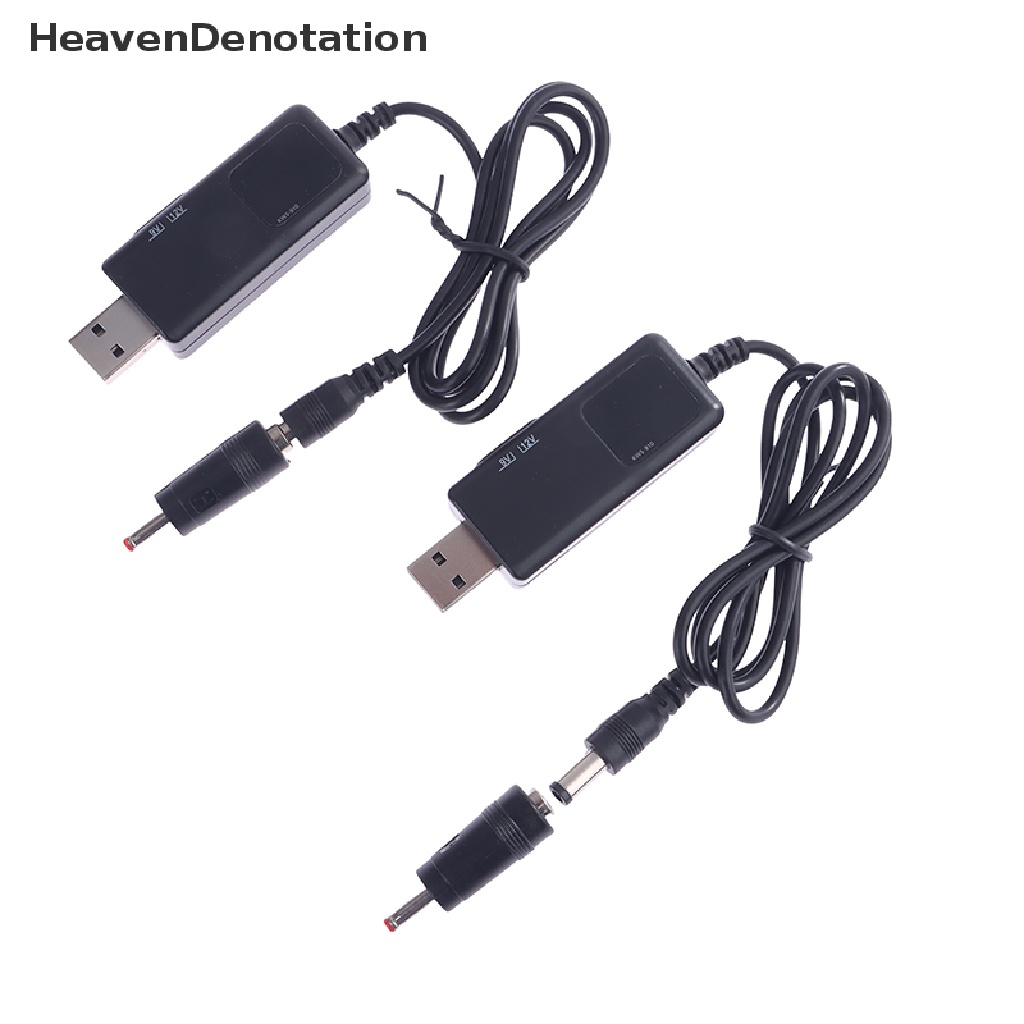 [HeavenDenotation] Usb Boost Converter DC 5V Ke 9V 12V USB Step-up Converter Kabel Konverter Daya HDV