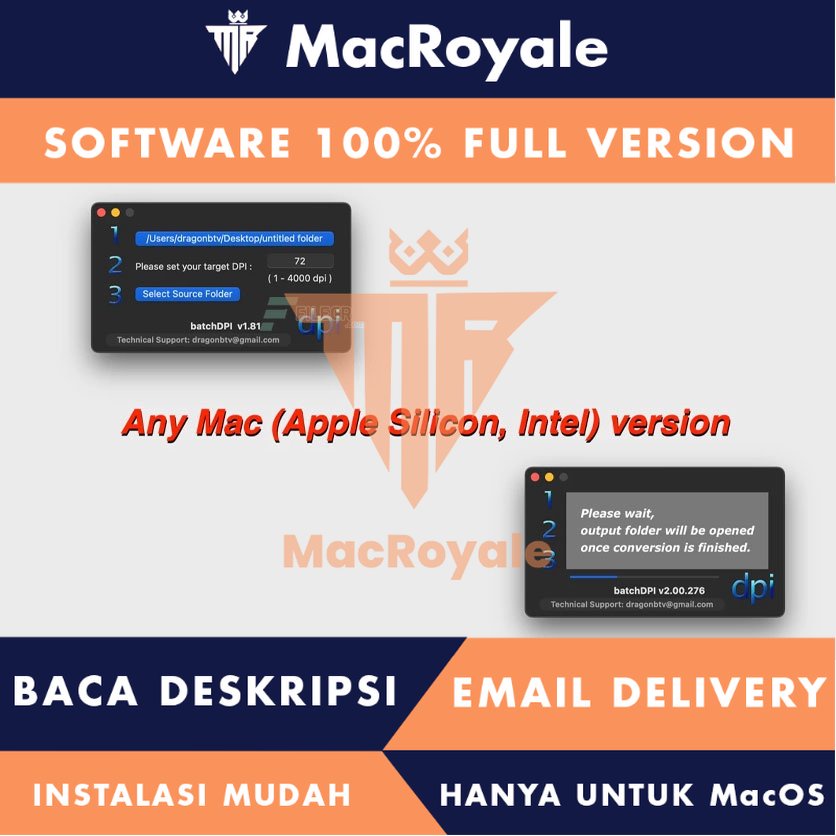 [MacOS] batchDPI Full Version Lifetime Full Garansi