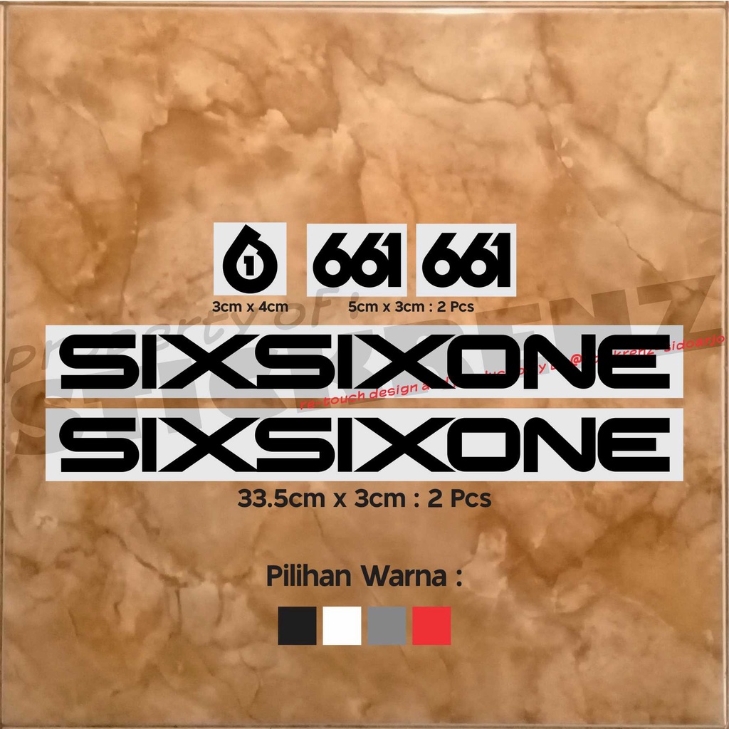 Cutting Sticker Stiker Frame Sepeda Roadbike Sixsixone 01 Custom