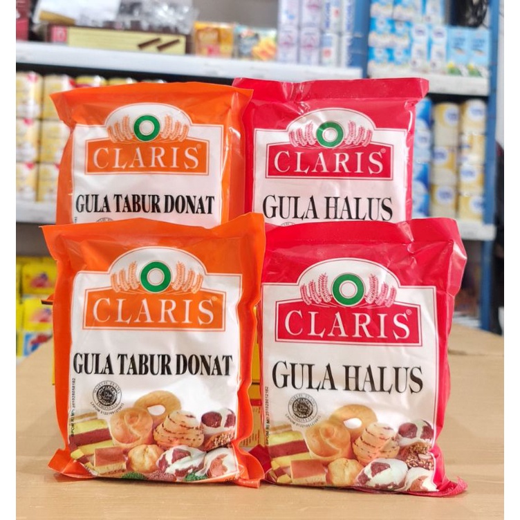 

Claris Tepung Gula 250gr/Claris Gula Donat/Gula Halus/Gula Mint/Gula Dingin/Gula Salju/Tepung Gula