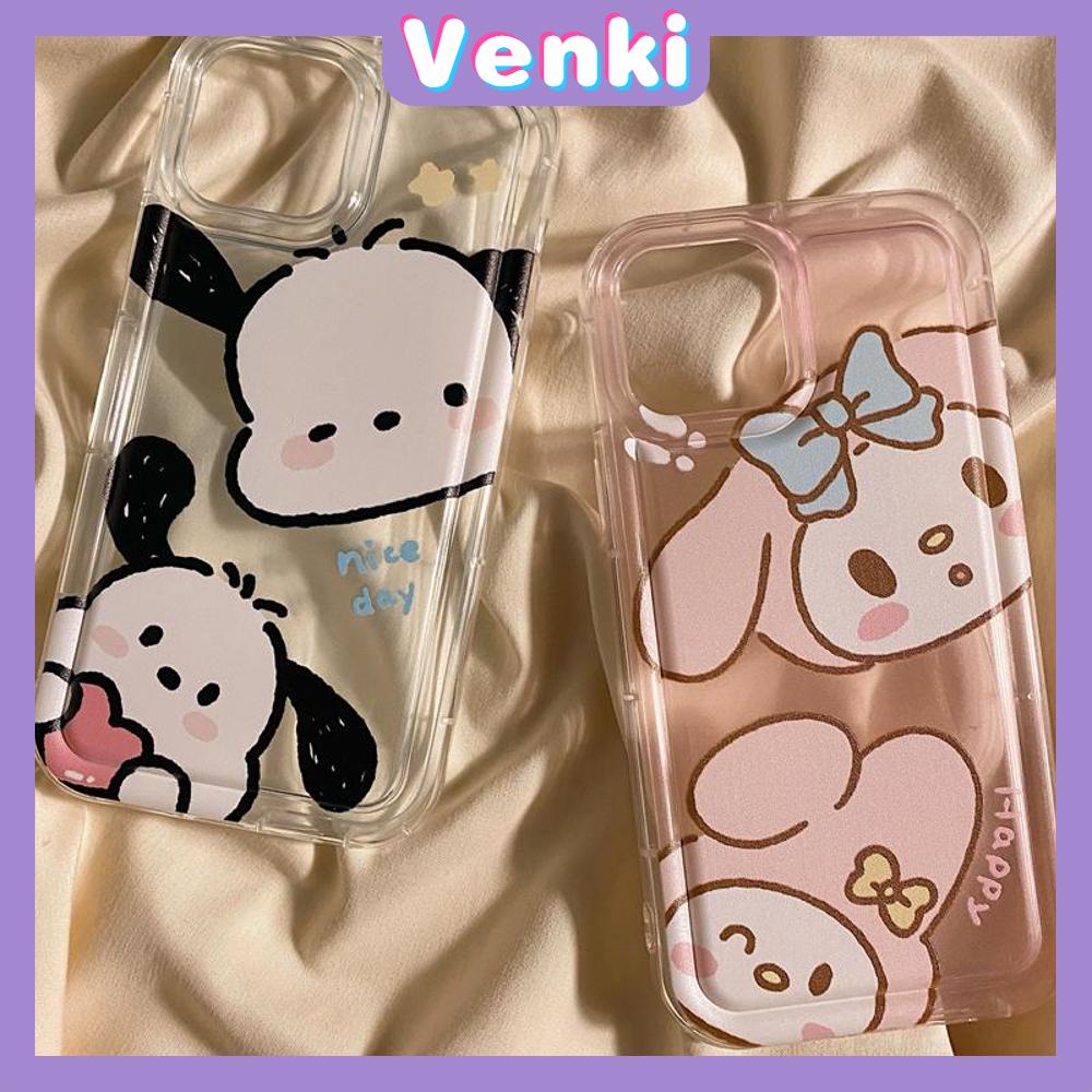 Case iPhone 14 Pro Max Soft TPU Clear Jelly Airbag Case Cute Cartoon Couple Animals Camera Protection Shockproof For iPhone 14 13 12 11 Plus Pro Max 7 Plus X XR